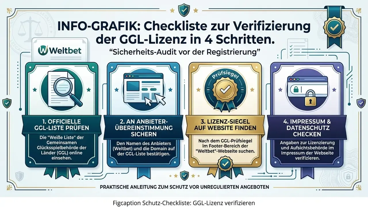 GGL Whitelist Prüfschema für Online Spielotheken