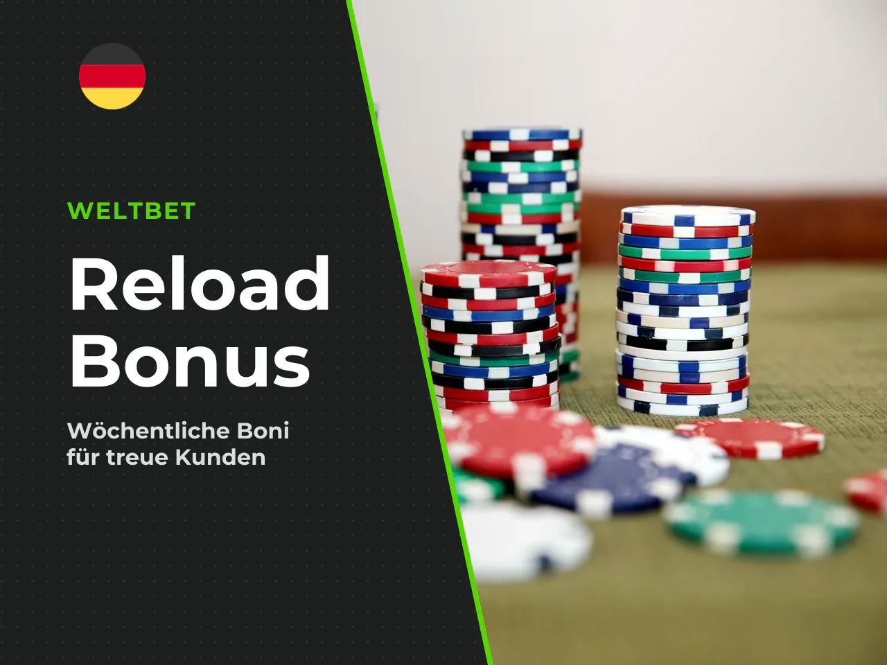 Reload Bonus und Cashback für bestehende
