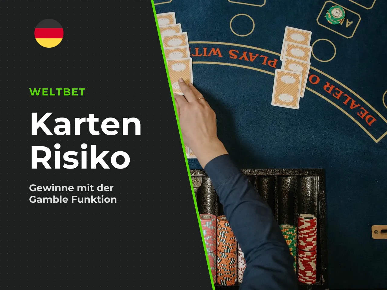 Das Karten-Risiko Gamble-Funktion . Nach einem