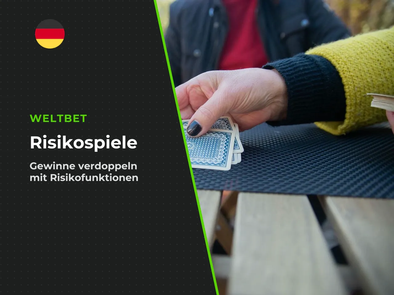 Risiko- und Kartenfunktionen im Slot. Nach