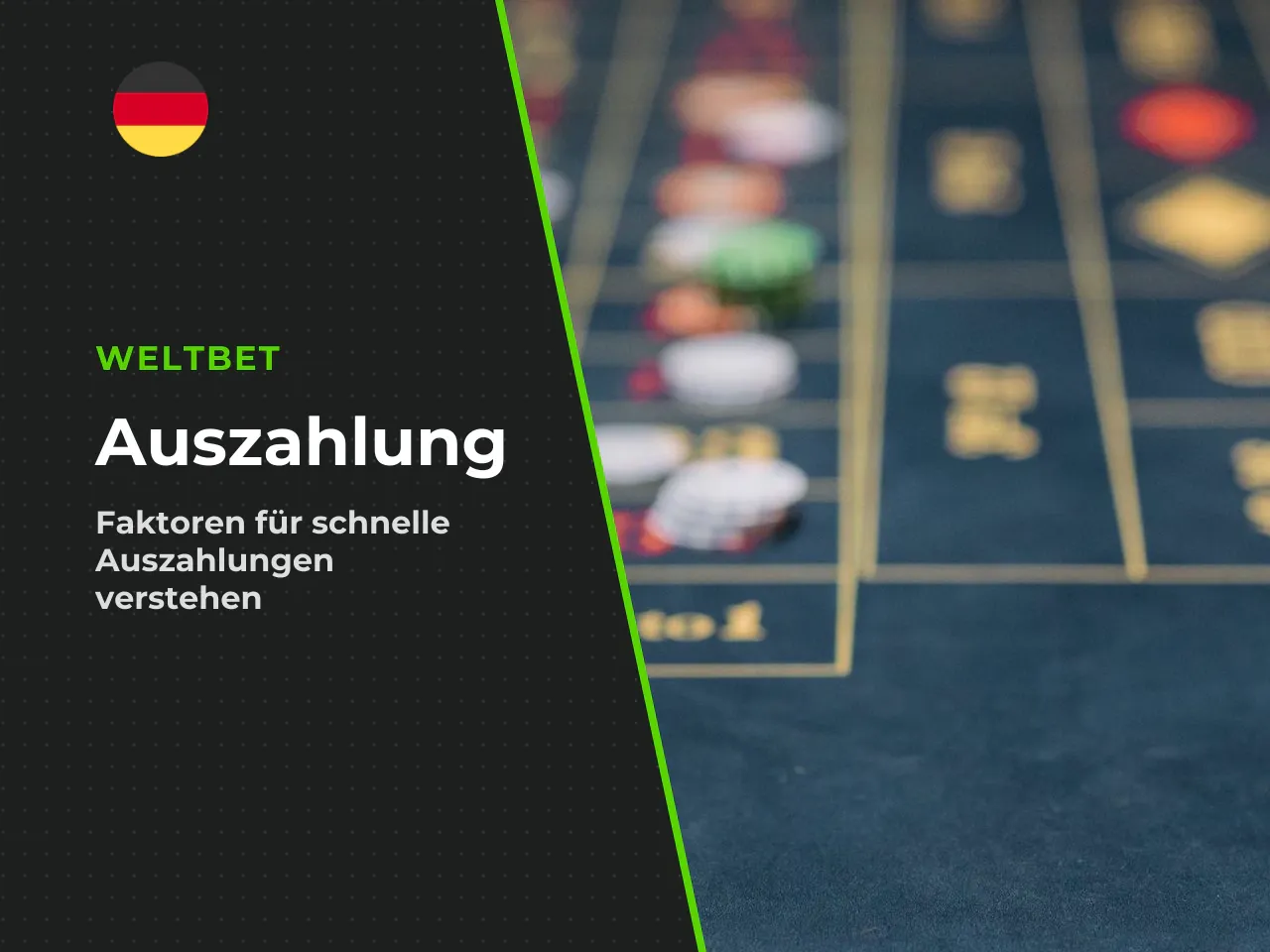 Faktoren, die die Auszahlungsdauer beeinflussen. Die