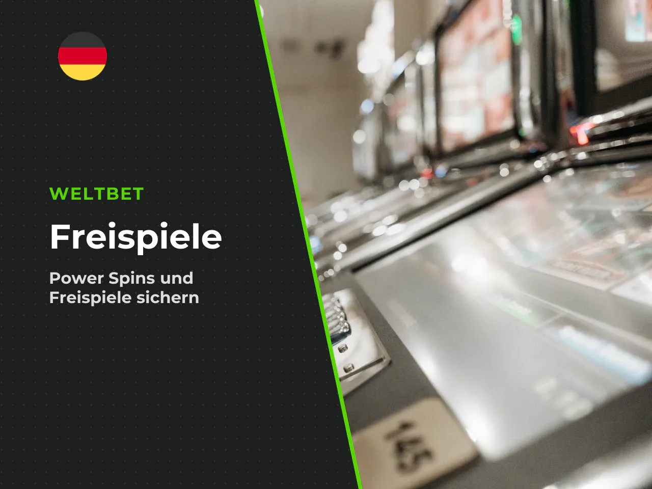 Power Spins und Freispiele. Schritt für