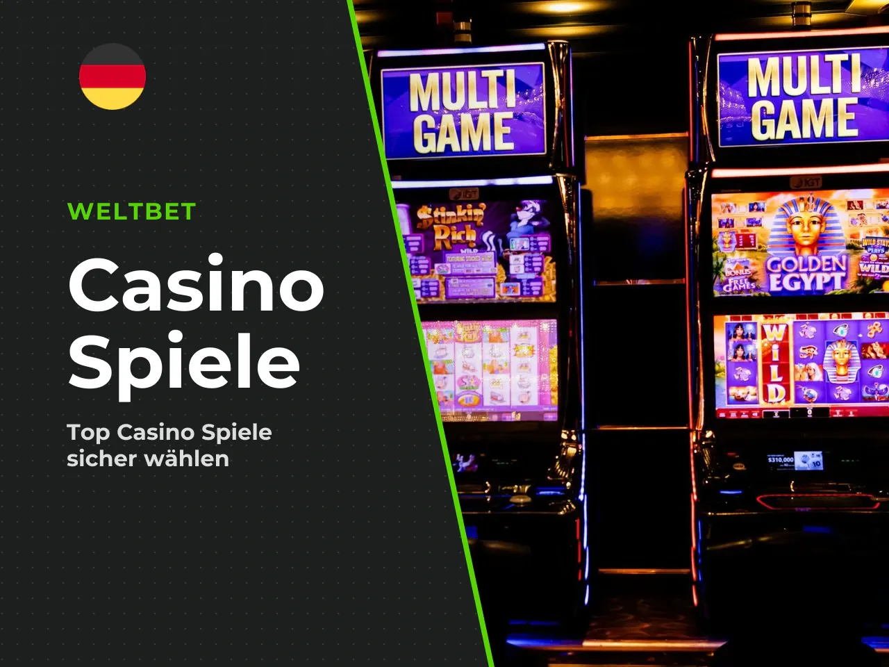 Echtgeldspiel und Casino-Bonus auswählen. Bei der