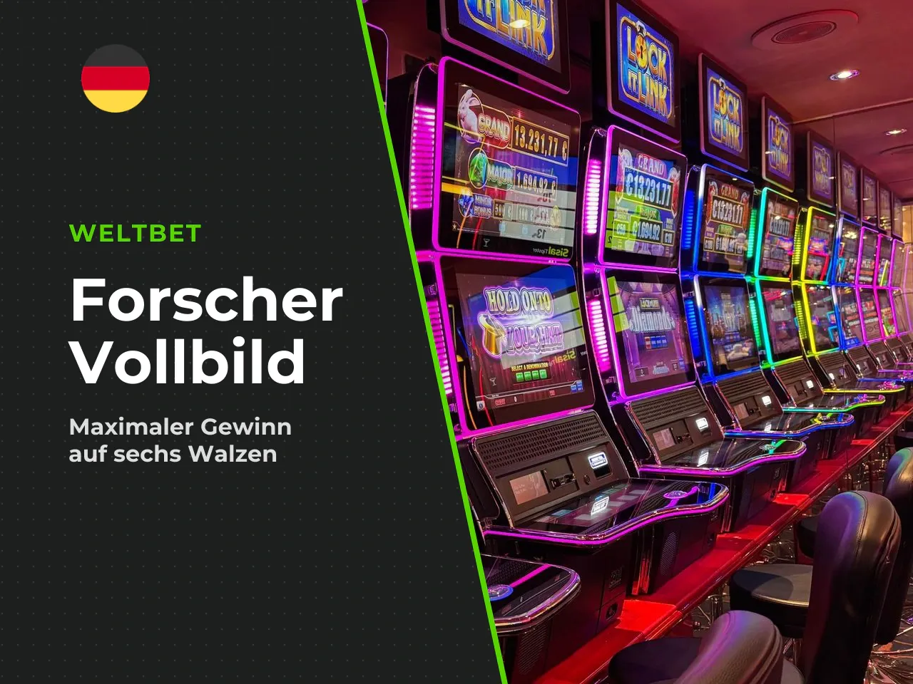 Das Szenario Vollbild Forscher Maximaler Gewinn
