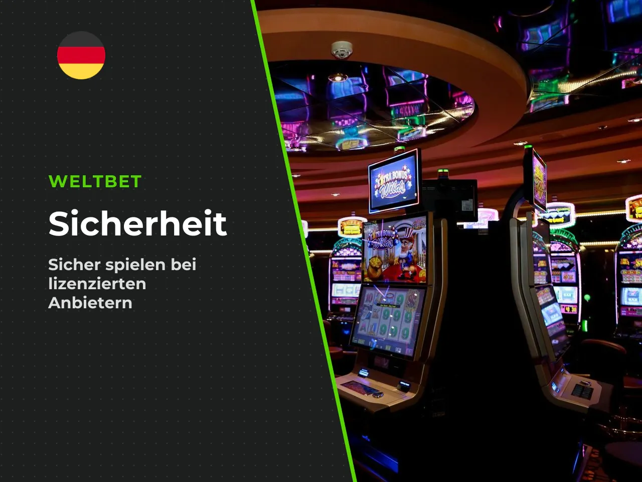 Auswahl eines lizenzierten Casinos und Kontrolle