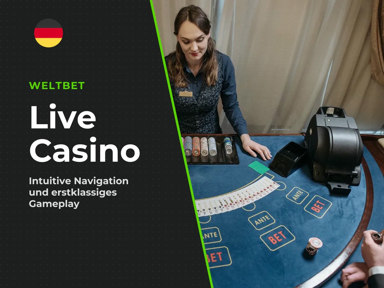 Bedienung und Spielgefühl im Weltbet Live