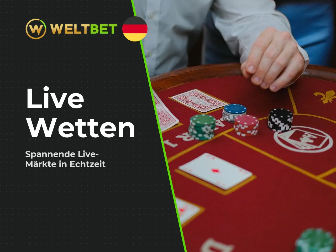 Weltbet Live Wetten Märkte, Geschwindigkeit und