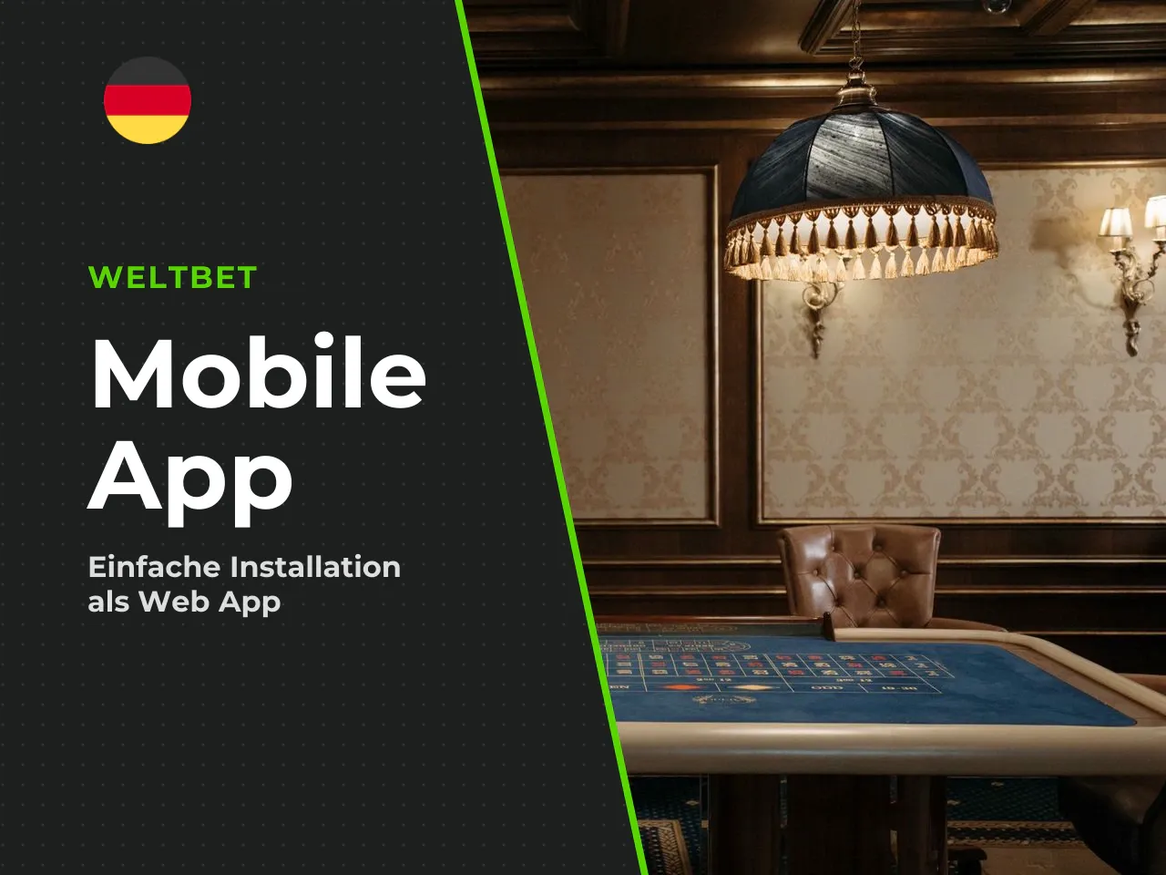 Für die Weltbet iOS app, korrekter