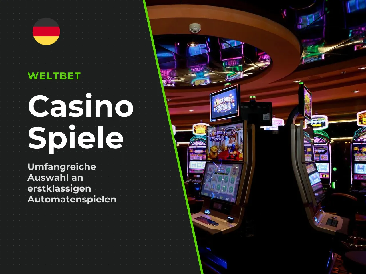 8. Casino und Live-Casino. Weltbet betreibt