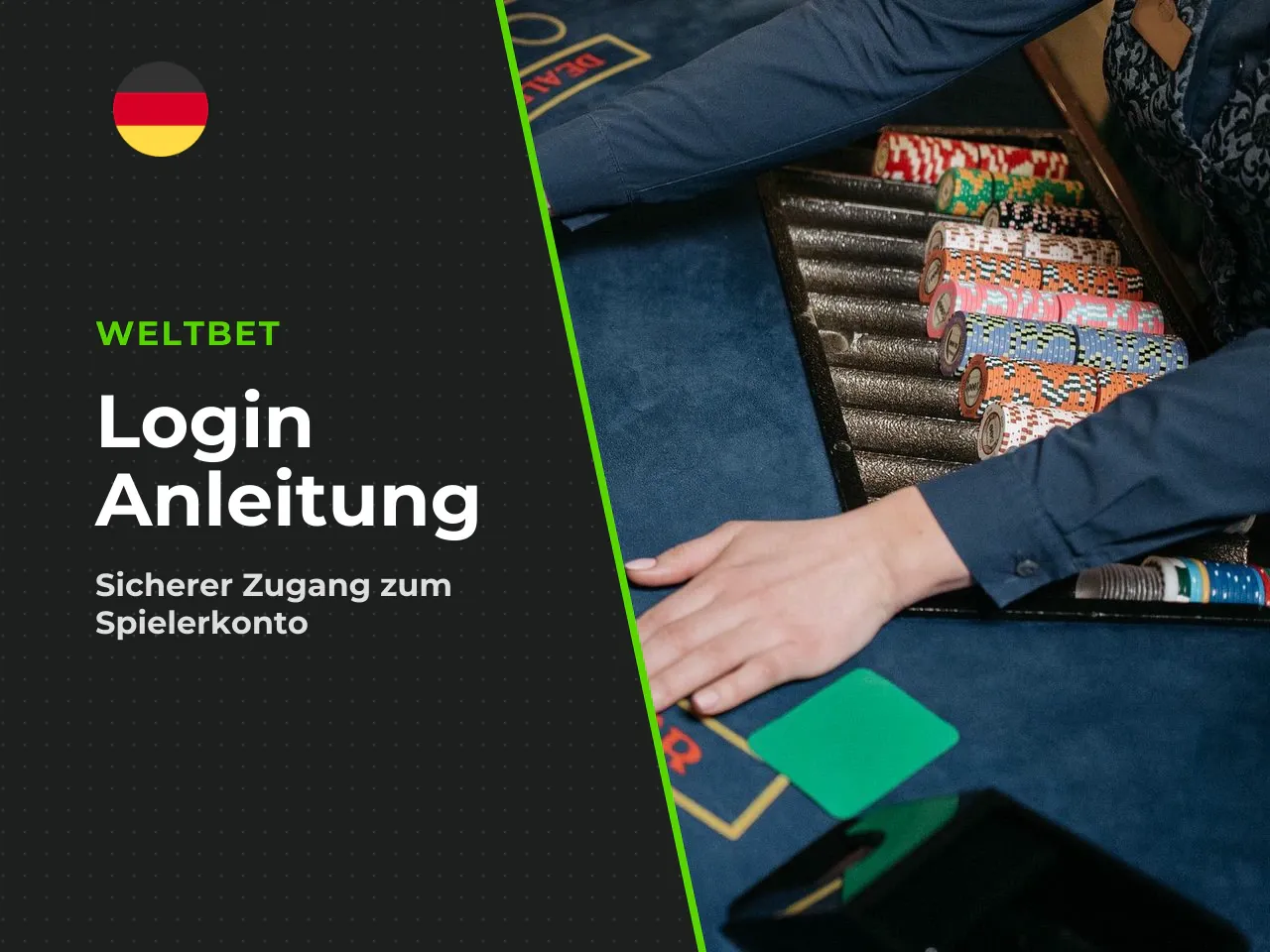 Anmeldung bei Weltbet und Navigation nach