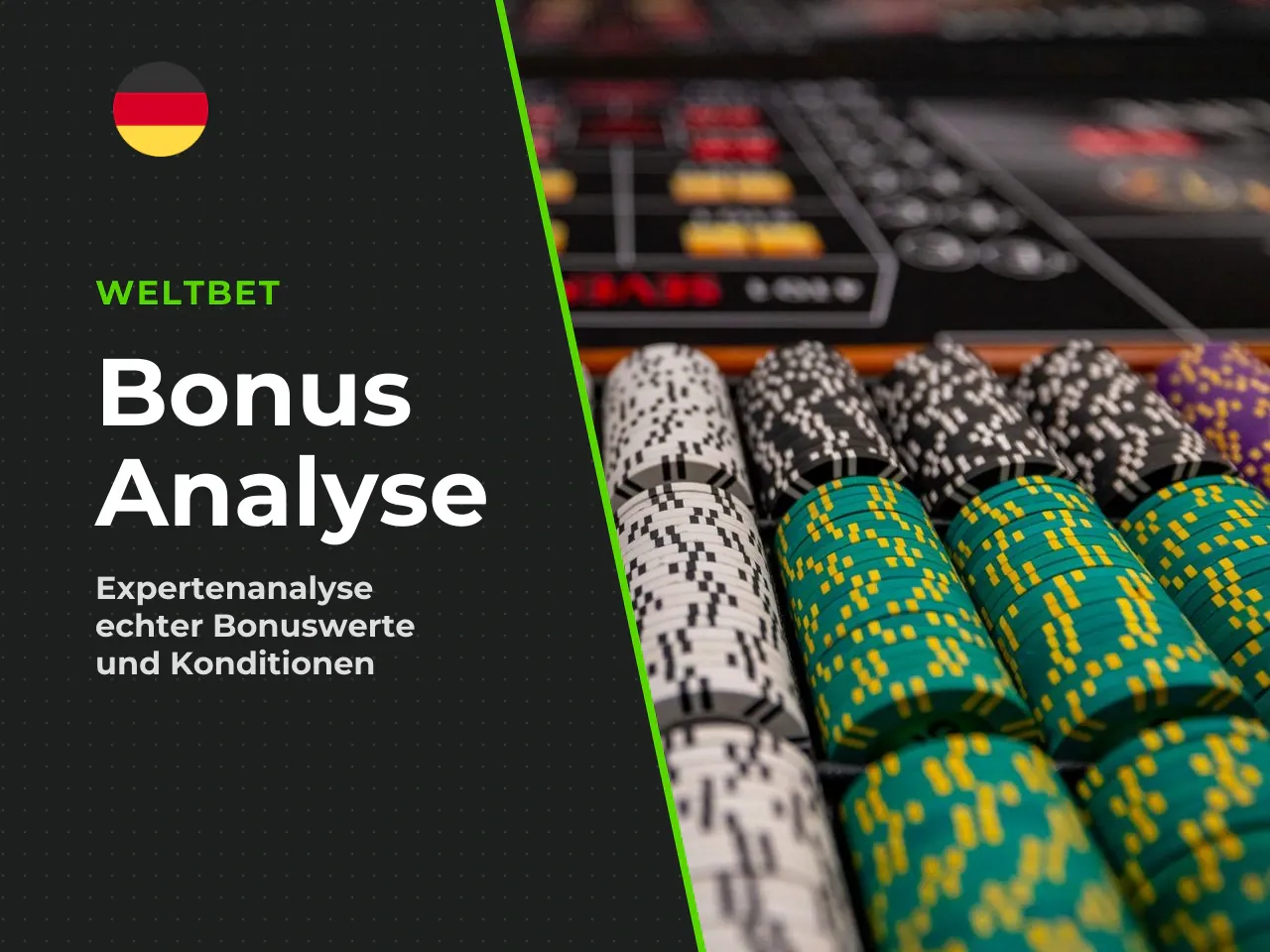 Effektive Wertigkeit eines Weltbet-Casinobonus. Um den