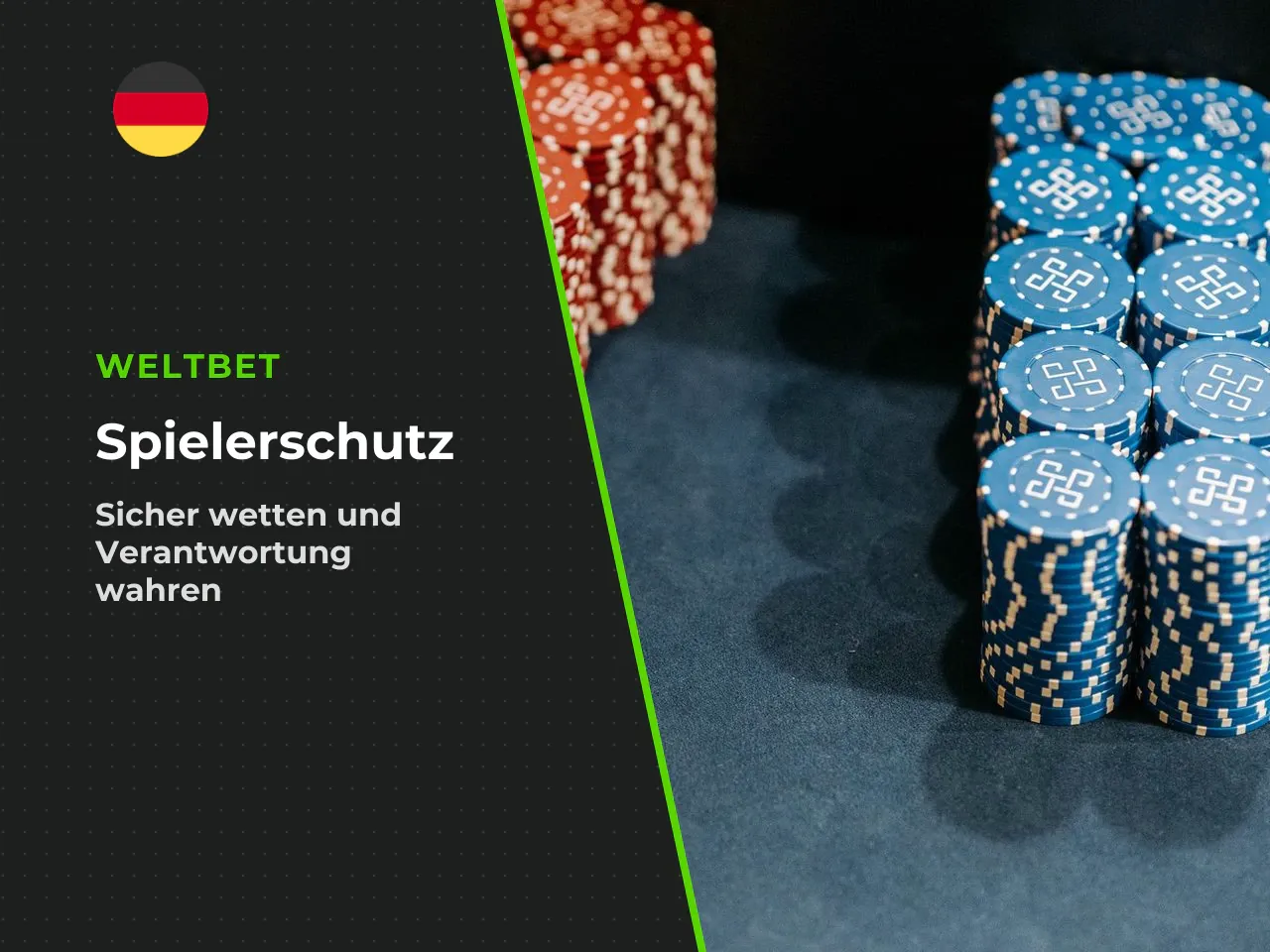 16. Verantwortungsvolles Spielen. Glücksspiel kann süchtig