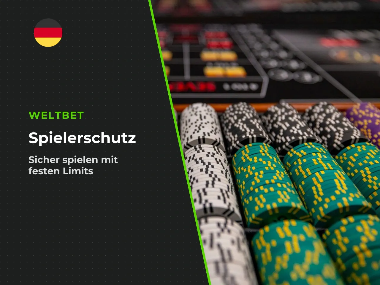 19. Verantwortungsvolles Spielen und Selbstlimits. Drei