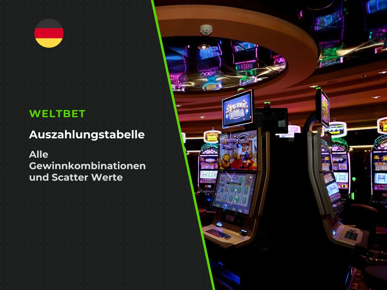 Tabelle 2 Vollständige Auszahlungstabelle Paytable für